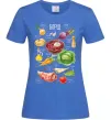 Женская футболка Борщ рецепт Ярко-синий фото