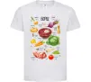 Детская футболка Борщ рецепт Белый фото
