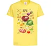 Детская футболка Борщ рецепт Лимонный фото