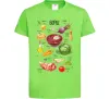 Детская футболка Борщ рецепт Лаймовый фото