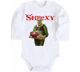 Детский боди Shrexy борщ з пампушками Белый фото