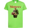 Дитяча футболка Shrexy борщ з пампушками Лаймовий фото