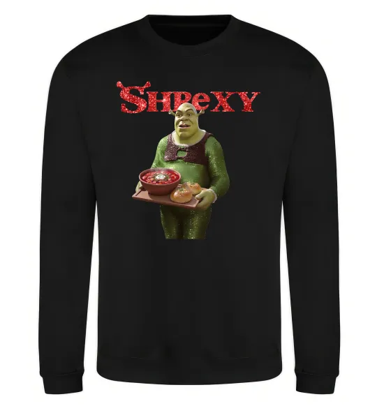 Свитшот Shrexy борщ з пампушками Черный фото
