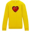 Детский Свитшот Борщ серце Солнечно желтый фото
