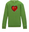Детский Свитшот Борщ серце Лаймовый фото