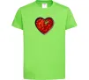 Дитяча футболка Борщ серце Лаймовий фото
