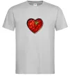 Чоловіча футболка Борщ серце Сірий фото