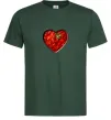 Чоловіча футболка Борщ серце Темно-зелений фото