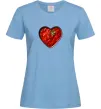 Жіноча футболка Борщ серце Блакитний фото