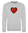 Свитшот Борщ серце Серый меланж фото