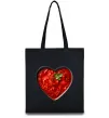 Еко-сумка Борщ серце Чорний фото