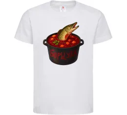 Детская футболка Борщука Белый фото