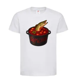 Детская футболка Борщука Белый фото