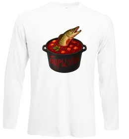 Лонгслів Борщука Білий фото