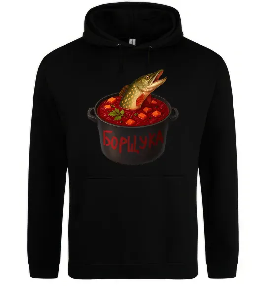 Жіноча толстовка (худі) Борщука Чорний фото