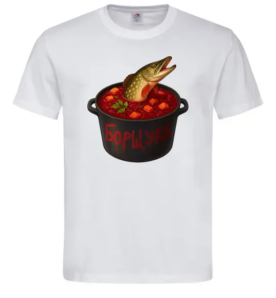 Чоловіча футболка Борщука Білий фото