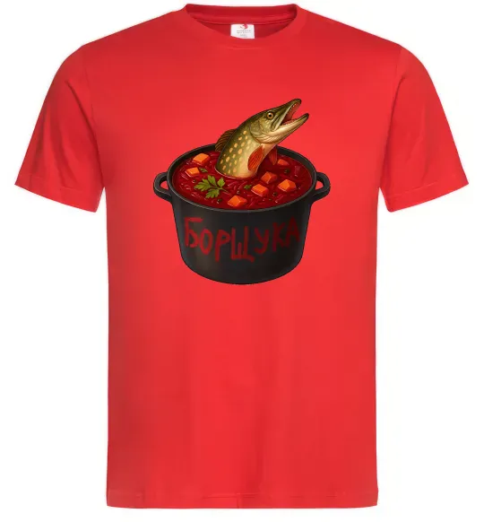 Чоловіча футболка Борщука Червоний фото