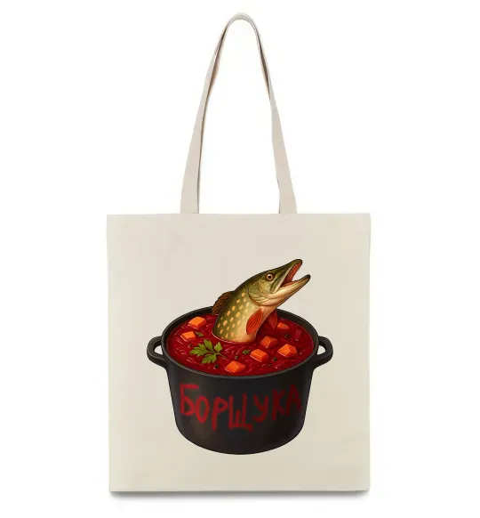 Эко-сумка Борщука Бежевый фото