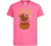Детская футболка Індик думав та й в борщ попав Ярко-розовый фото