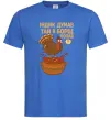 Чоловіча футболка Індик думав та й в борщ попав Яскраво-синій фото