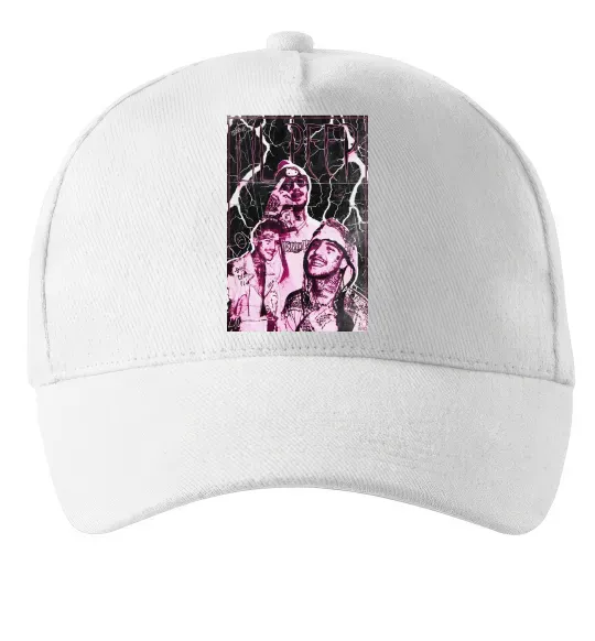 Кепка Lil Peep retro Белый фото