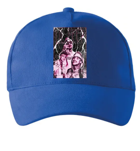 Кепка Lil Peep retro Ярко-синий фото