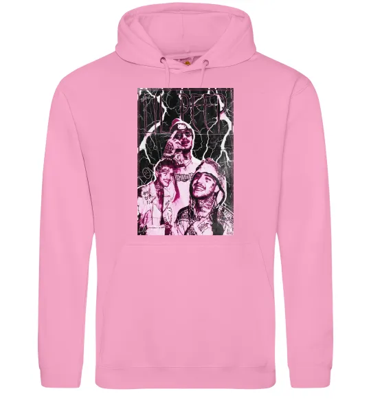 Мужская толстовка (худи) Lil Peep retro Розовый фото