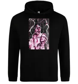Мужская толстовка (худи) Lil Peep retro Черный фото