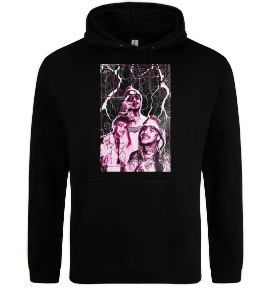 Женская толстовка (худи) Lil Peep retro Черный фото