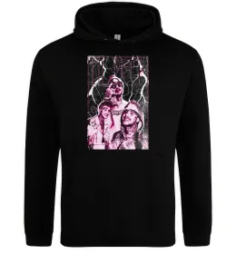 Женская толстовка (худи) Lil Peep retro Черный фото