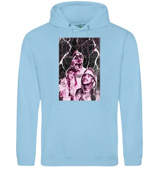 Жіноча толстовка (худі) Lil Peep retro Блакитний фото