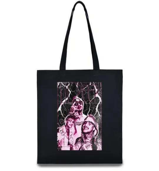 Еко-сумка Lil Peep retro Чорний фото