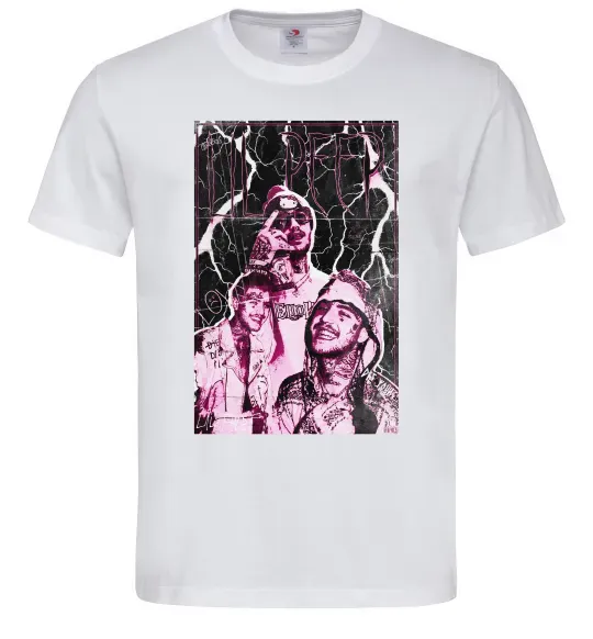 Мужская футболка Lil Peep retro Белый фото