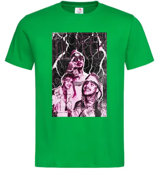 Мужская футболка Lil Peep retro Зеленый фото