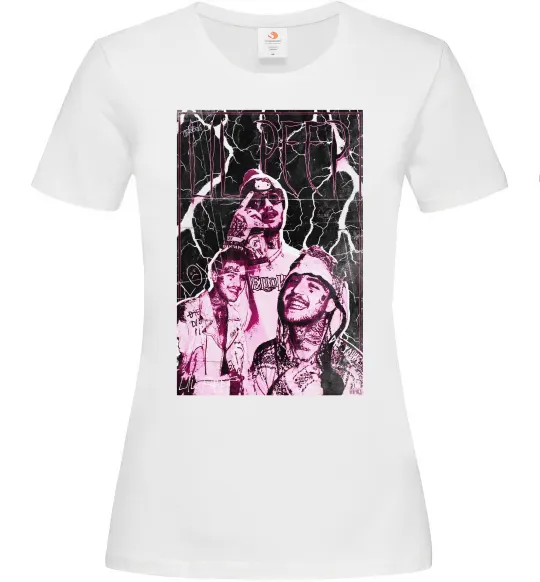 Женская футболка Lil Peep retro Белый фото