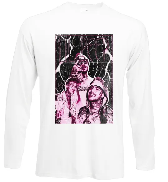 Лонгслив Lil Peep retro Белый фото