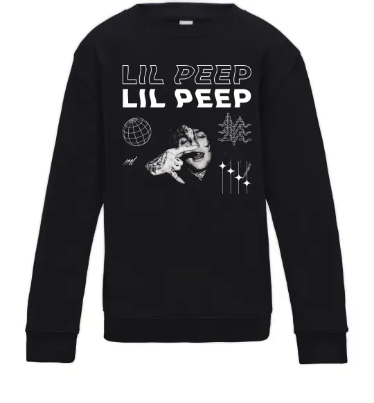 Дитячий світшот Lil Peep фото Чорний фото
