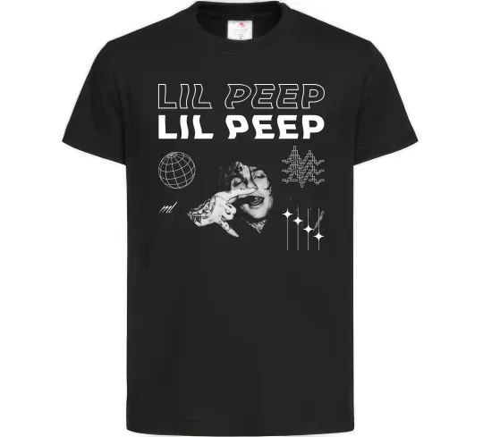 Дитяча футболка Lil Peep фото Чорний фото