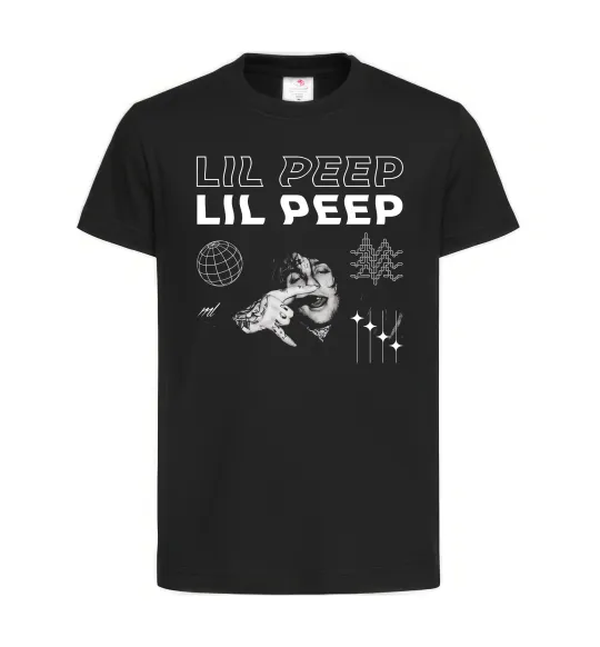 Дитяча футболка Lil Peep фото Чорний фото