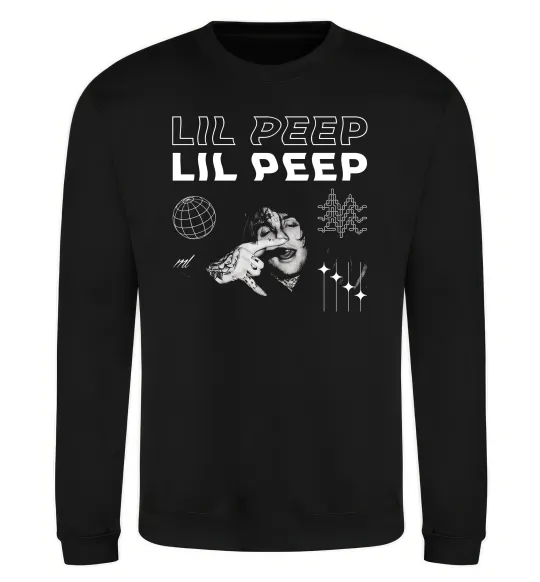 Світшот Lil Peep фото Чорний фото