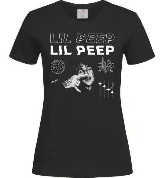 Женская футболка Lil Peep фото Черный фото