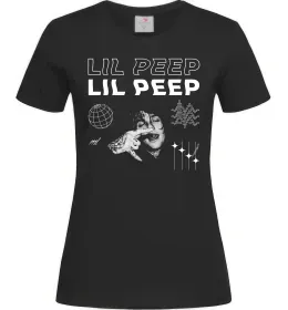 Женская футболка Lil Peep фото Черный фото