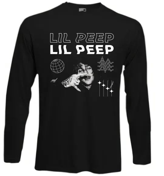 Лонгслив Lil Peep фото Черный фото