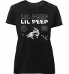 Жіноча преміум футболка Lil Peep фото Чорний Жіноча преміум футболка Lil Peep фото Чорний фото