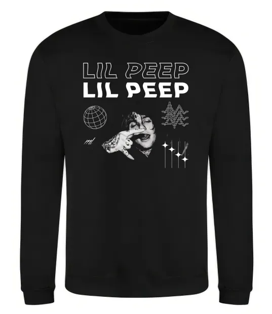 Світшот Lil Peep фото Чорний фото