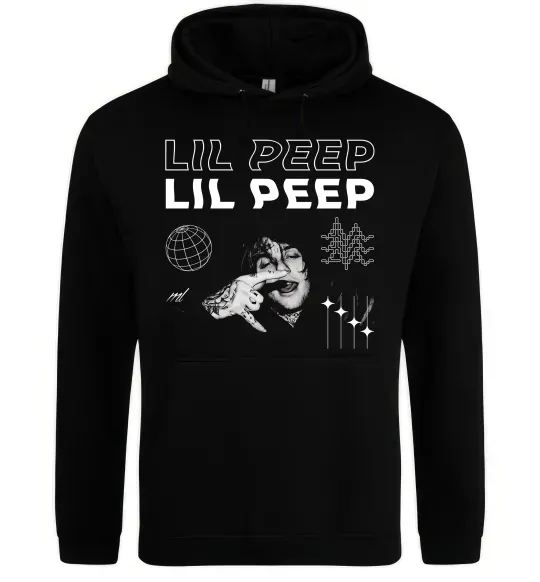 Женская толстовка (худи) Lil Peep фото Черный фото