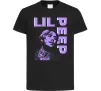 Детская футболка Lil Peep purple Черный фото