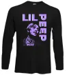 Лонгслив Lil Peep purple Черный фото