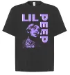 Футболка Оверсайз Lil Peep purple Черный фото
