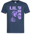 Мужская футболка Lil Peep purple Темно-синий фото